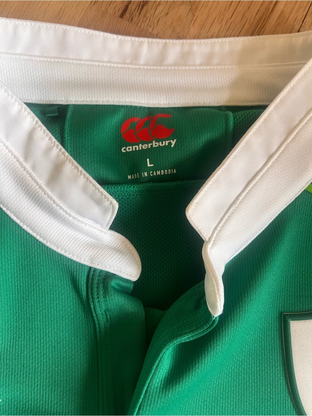 Signed Keith Wood Canterbury Ireland Green Rugby Jersey with Vodafone Logo - Picture 3 of 7